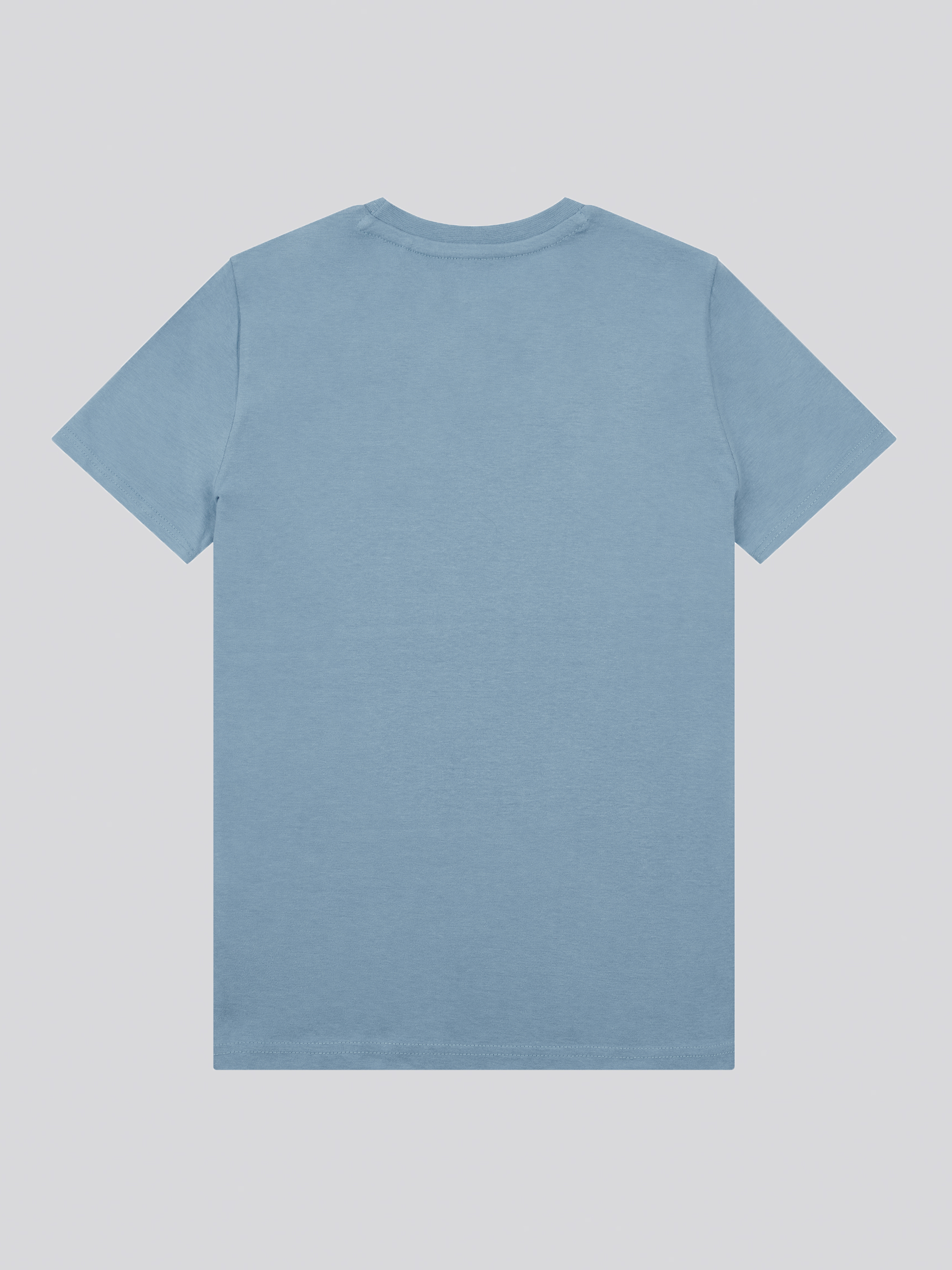 Badge T-Shirt Faded Denim  - 2