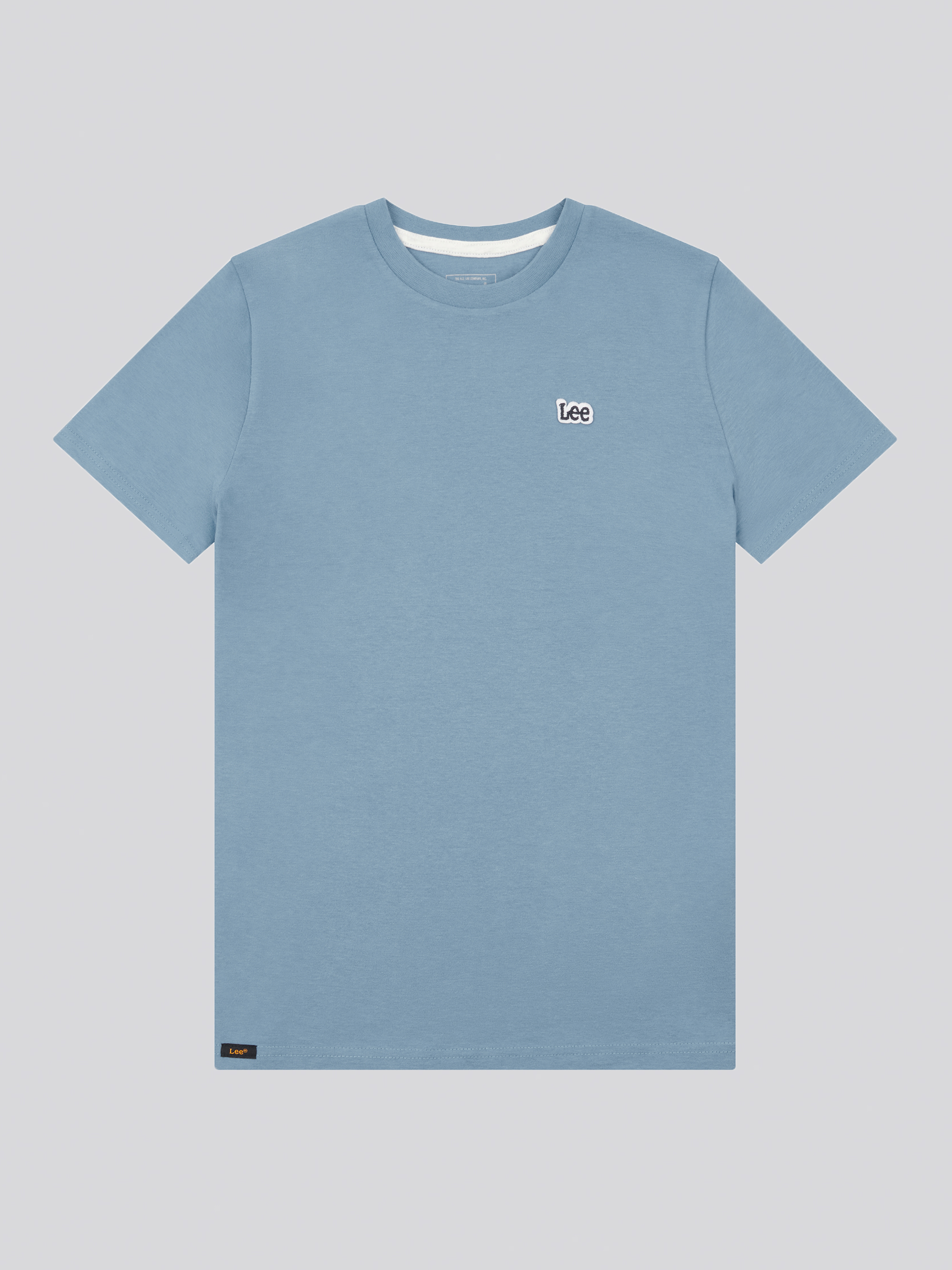 Badge T-Shirt Faded Denim 