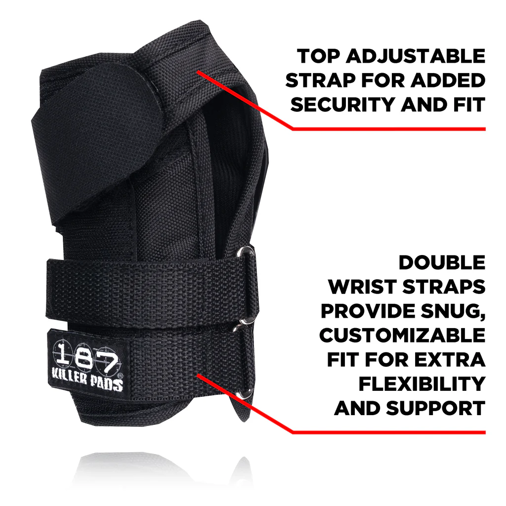 187 Killer Pads Pro Wrist Guards Black - 3