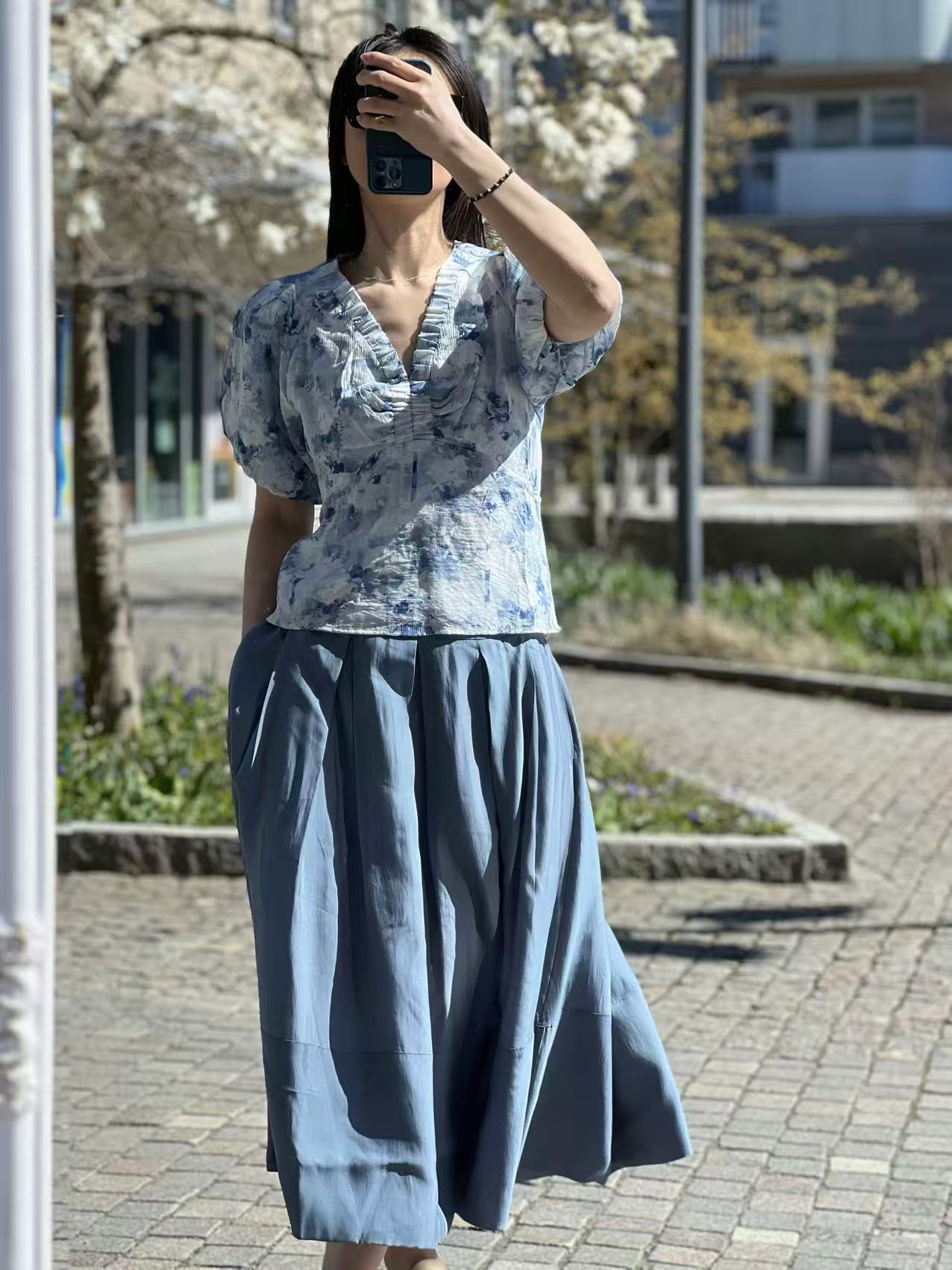 Neo Noir Irina Floral Fusion Blouse - 3