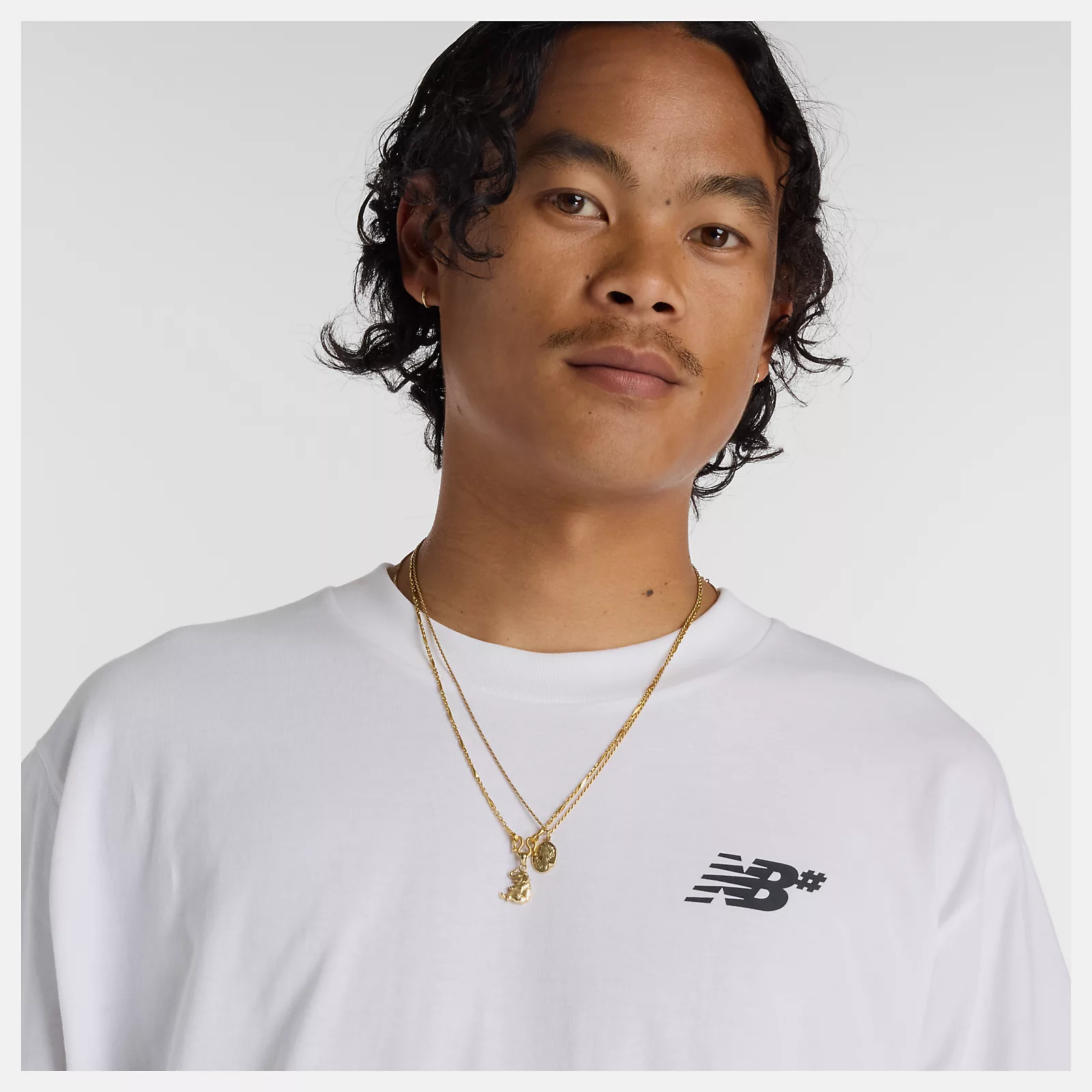 New Balance Numeric Small Logo T-Shirt White - 5