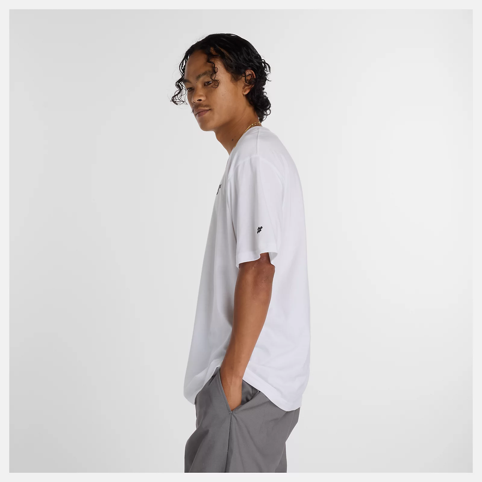 New Balance Numeric Small Logo T-Shirt White - 2