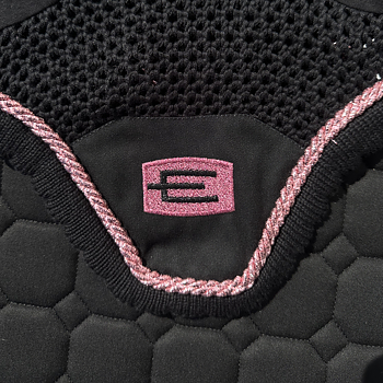 EQUILINE HUVA MED E-LOGGA BLACK GL.PINK