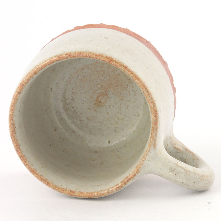 Signe Persson-Melin (1960s) Rustic Coffee Mug with Off-White Glaze 9 cm  [Sample Images] 
