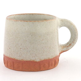 Signe Persson-Melin (1960s) Rustic Coffee Mug with Off-White Glaze 9 cm  [Sample Images] 