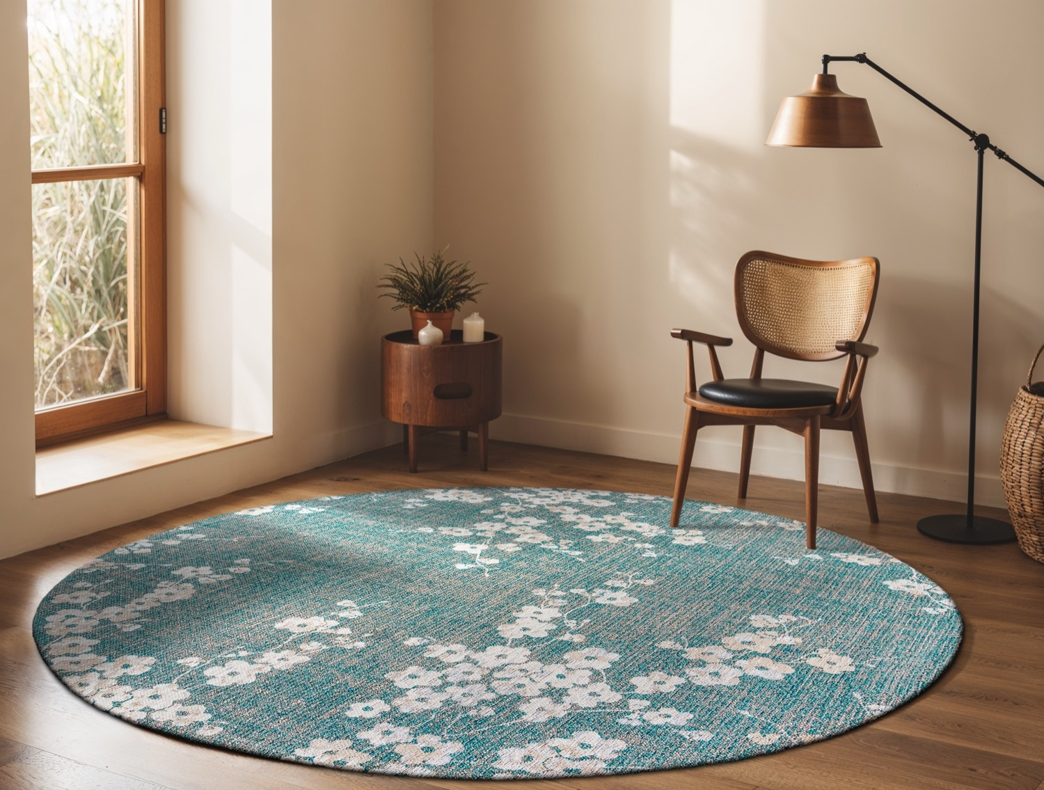 Sakura Lake Blue 140cm Rund - 2