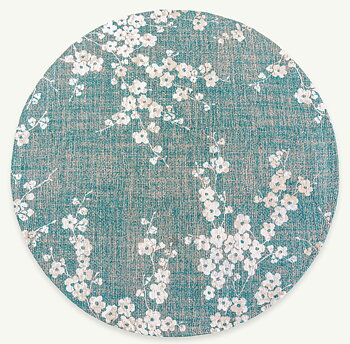 Sakura Lake Blue 140cm Rund
