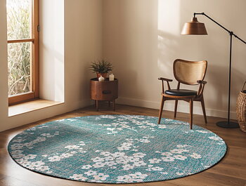 Sakura Lake Blue 240cm Rund