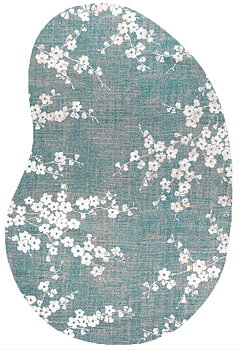 Sakura Lake Blue 235x340cm