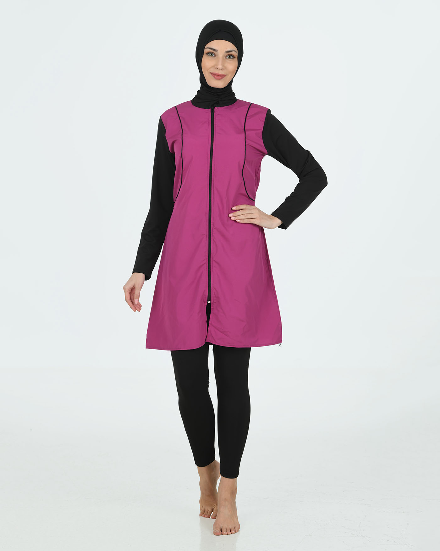 Muslim Swimsuit with hijab - Pink