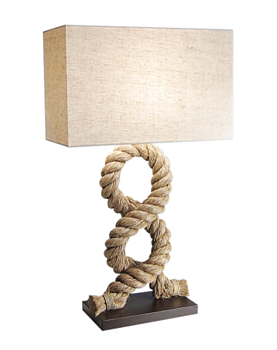 Lampa Rep Hamparep/trä  H72x42x20  cm inkl lampskärm 