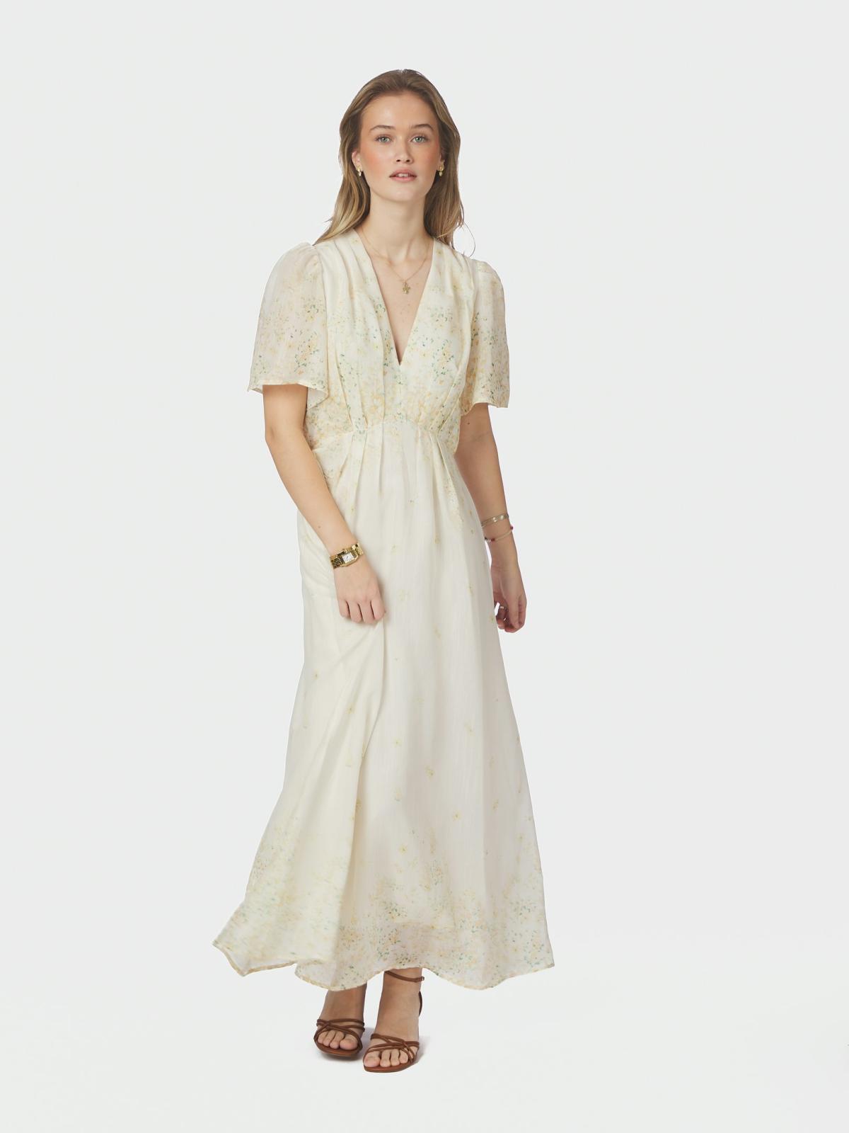 Neo Noir Serna Gardenia Dress, Light Yellow - 3