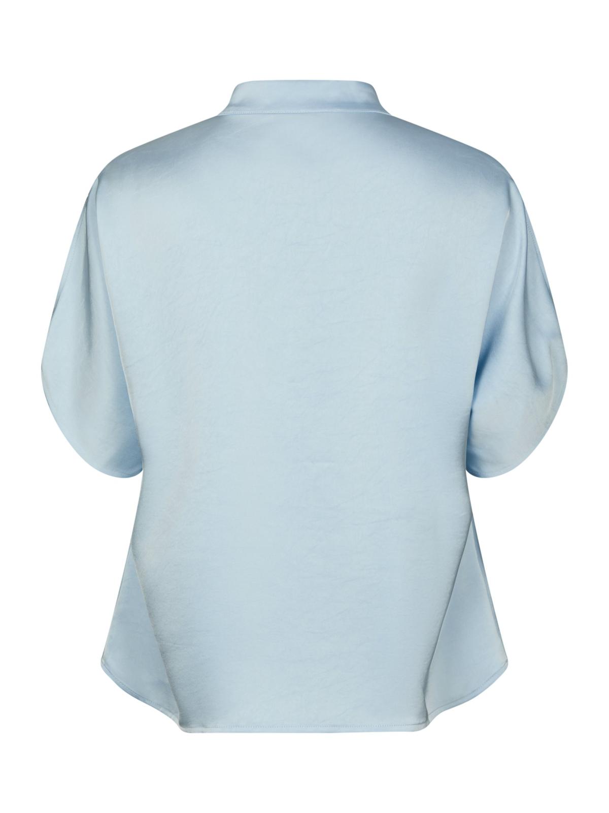 Neo Noir Anelle Heavy Sateen Blouse, Light Blue - 2