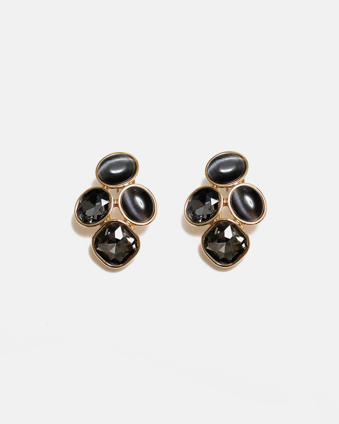 Hazel Earrings Black Haze