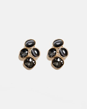 Hazel Earrings Black Haze