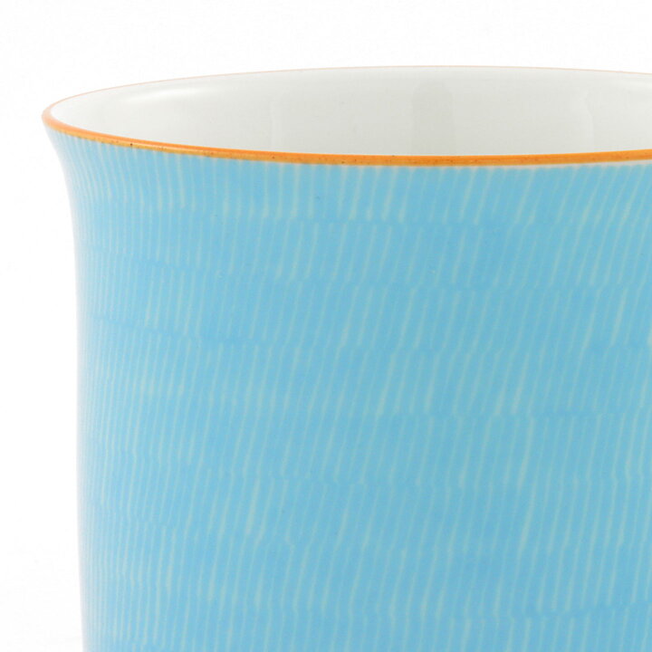 Signe Persson-Melin (Primeur 1978) Blue Classic Coffee Cup with Terracotta Border 9 cm (No Saucer)  [Sample Images]