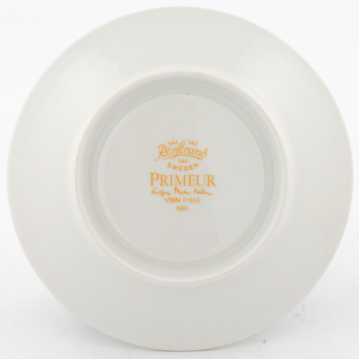 Signe Persson-Melin (Primeur 1978) Blue Classic Coffee Cup Saucer with Golden Border 13.5 cm  [Sample Images]