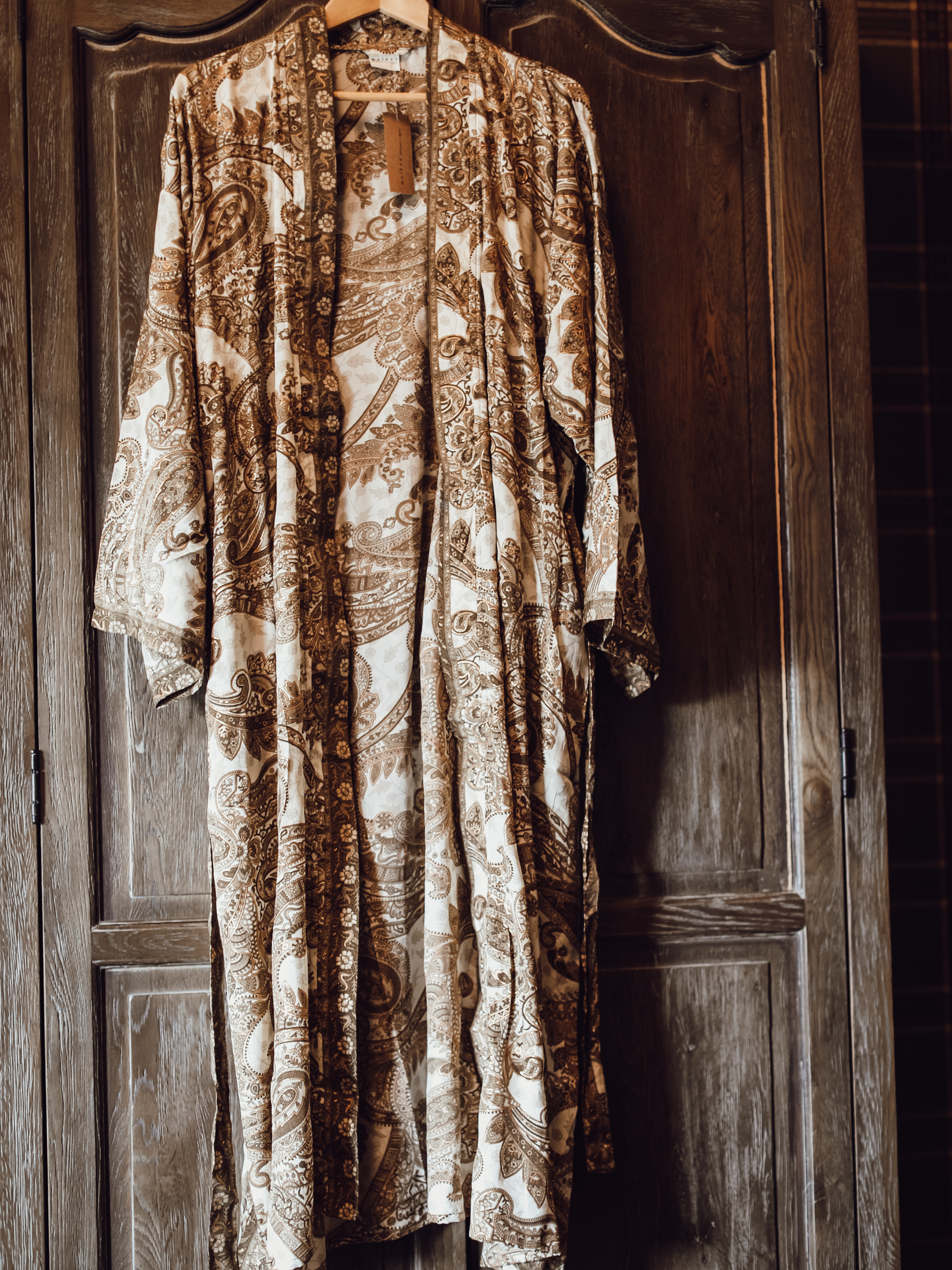 Kimono Khaki/Vit