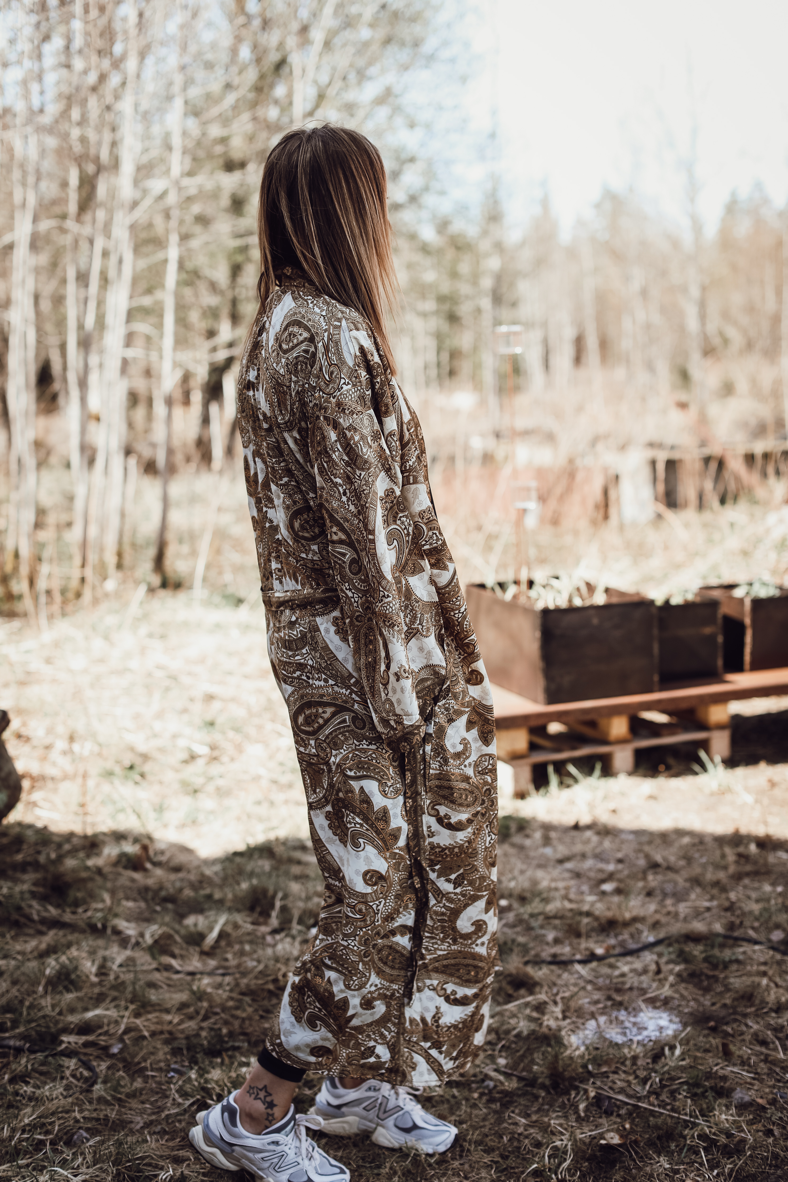 Kimono Khaki/Vit - 3