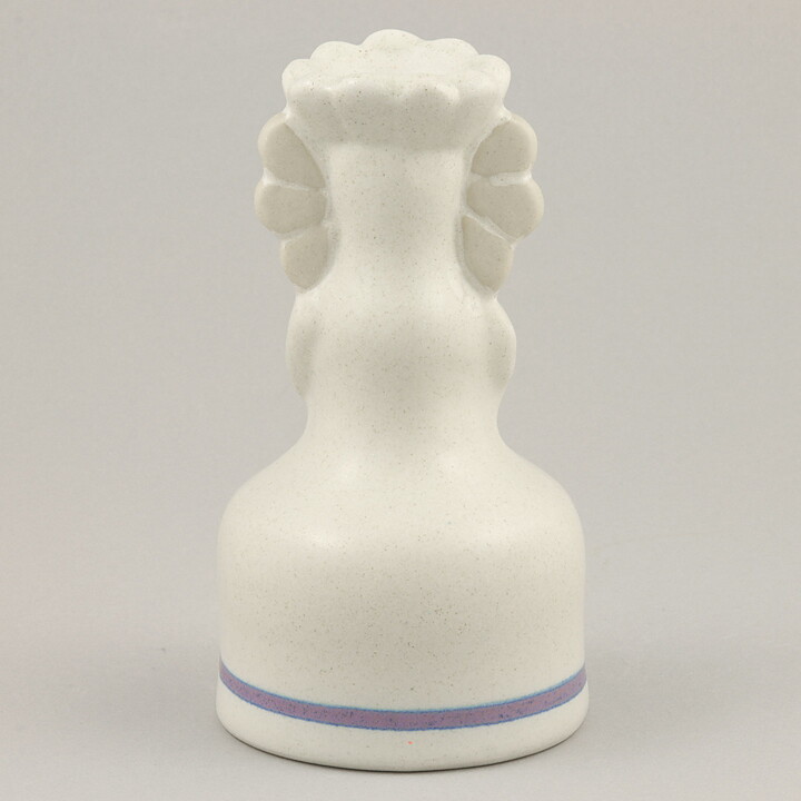 Lisa Larson (1982) Candleholder Girl Lina with Blue Flowers 14 cm (2)