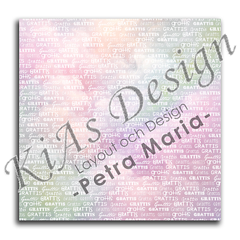 KD DPM 237 -Pastell Grattis vit text