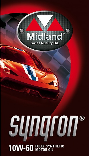 Midland 10W-60 Synqron Racing 12 Liter kartong  21749 (Specialpris Racing)