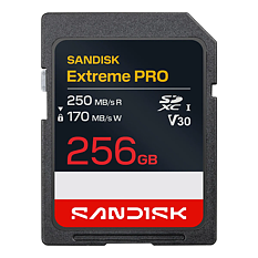 Sandisk Extreme Pro 256GB 250/170MB/s C10 UHS U3 V30 RPD2