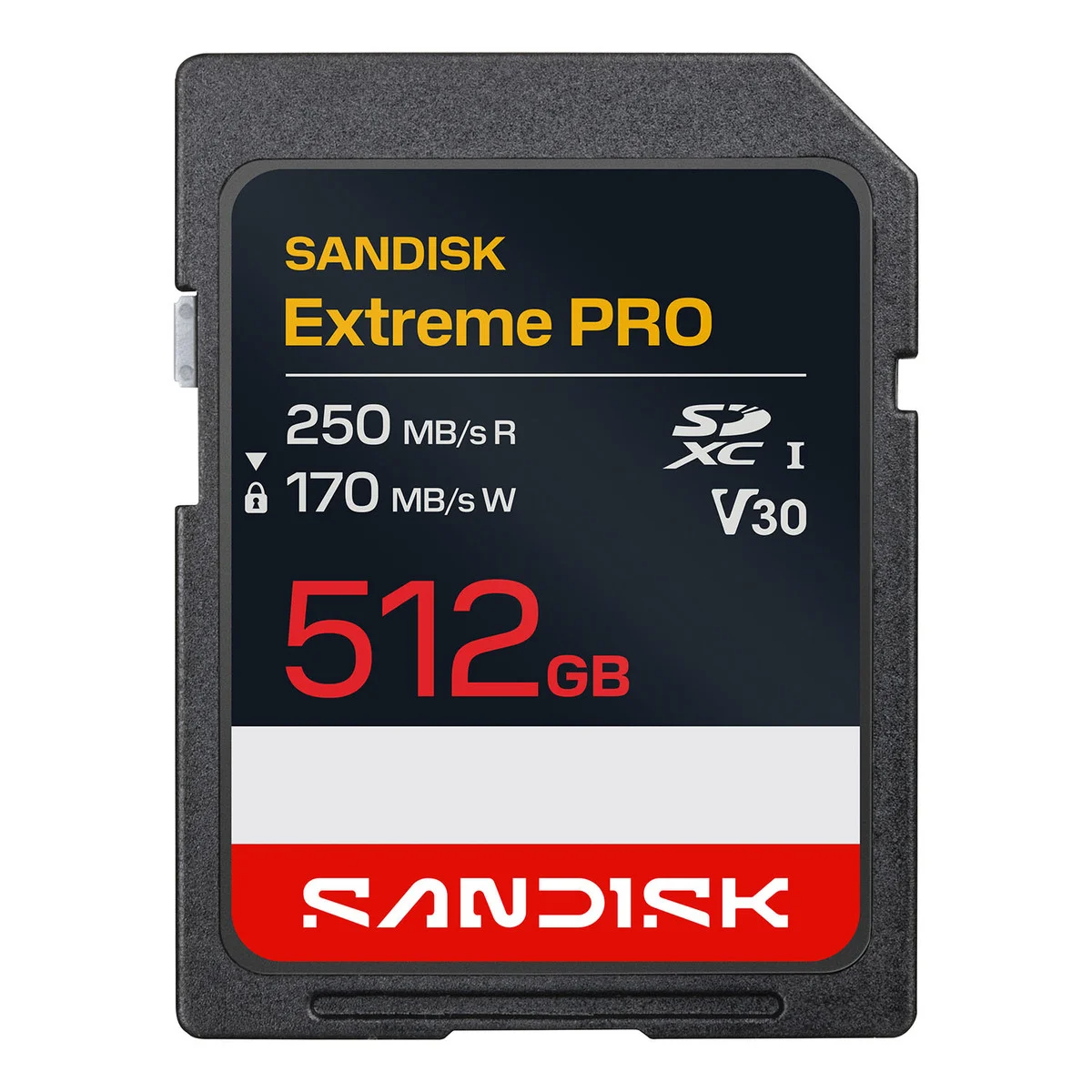 Sandisk Extreme Pro 512GB 250/170MB/s C10 UHS U3 V30 RPD2