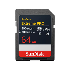 Sandisk SDXC Extreme Pro 64Gb 300Mb/S UHS-II V90