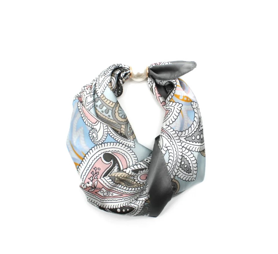 Flygvärdinnescarf  Pärla  Marine