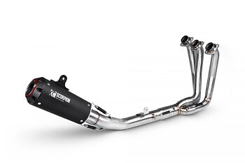 Yamaha MT-09  Red Power Full System Black Ceramic Coated Sleeve