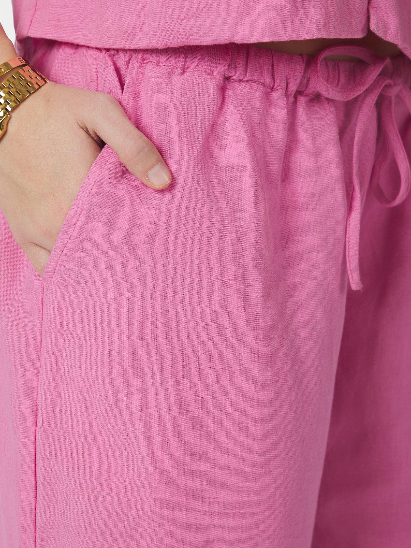 Heifa Linen Pants Pink - 6