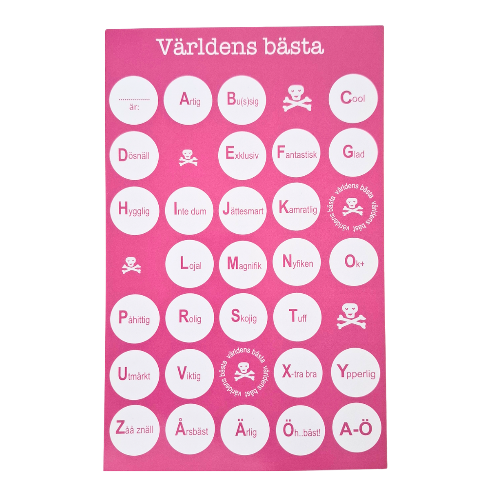 Miniposter/Kort Världens Bästa  - 3