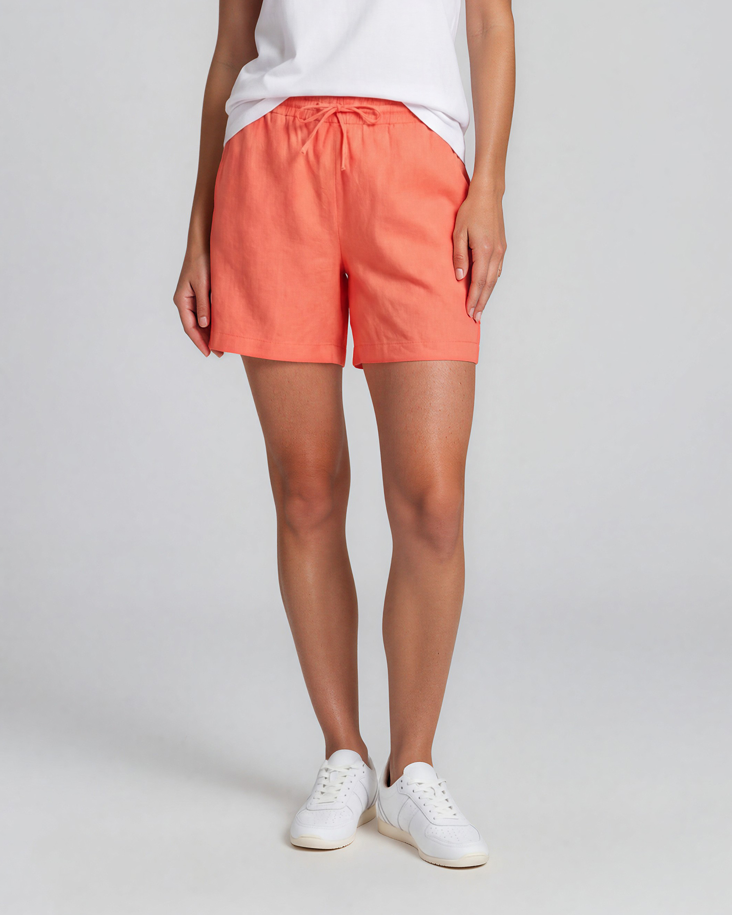 Shorts linnemix Lava fresh salmon korall-orange