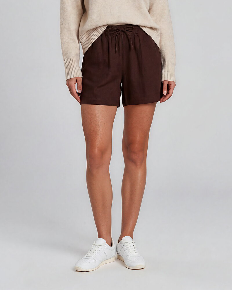 Shorts linnemix Lava coffee bean brun