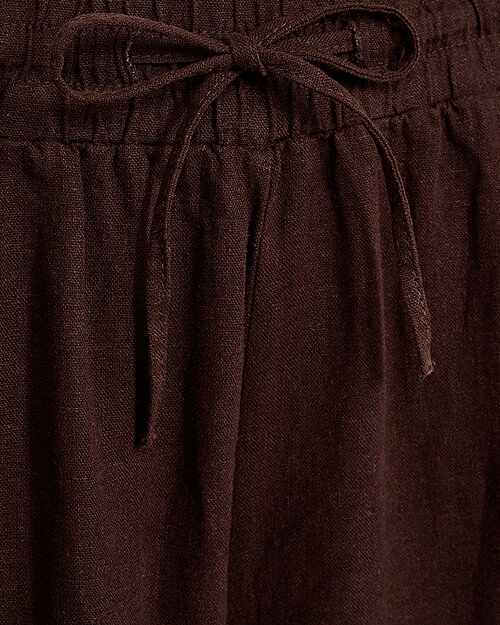 Shorts linnemix Lava coffee bean brun - 4