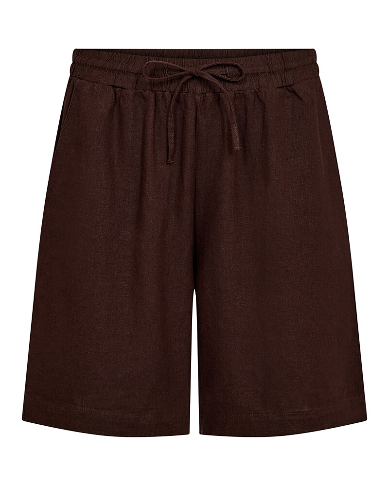 Shorts linnemix Lava coffee bean brun