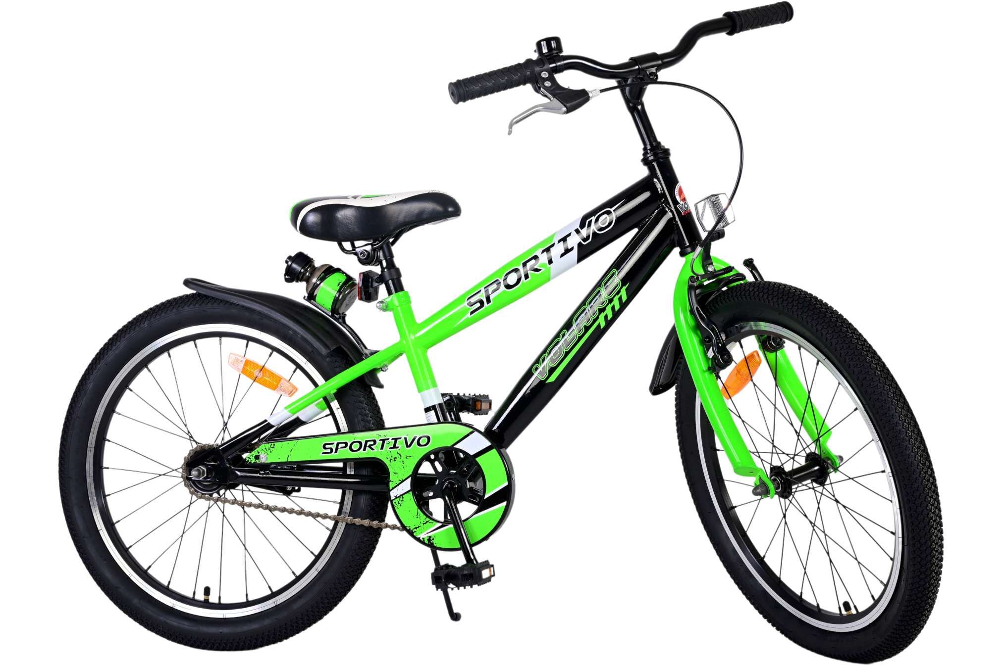 Barncykel Volare Sportivo v2 20 tum – Grön för barn 6–8 år - 2