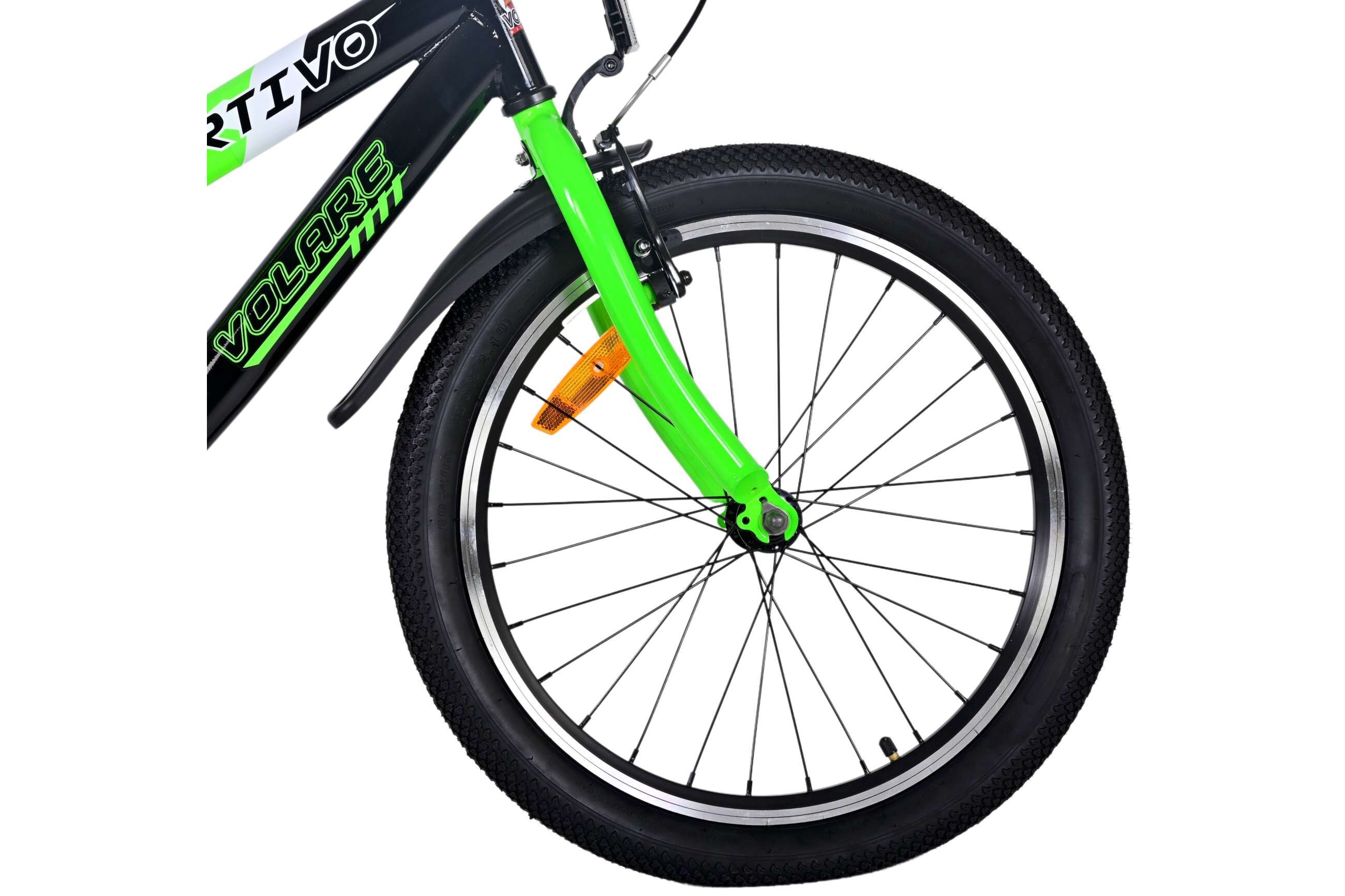 Barncykel Volare Sportivo v2 20 tum – Grön för barn 6–8 år - 9