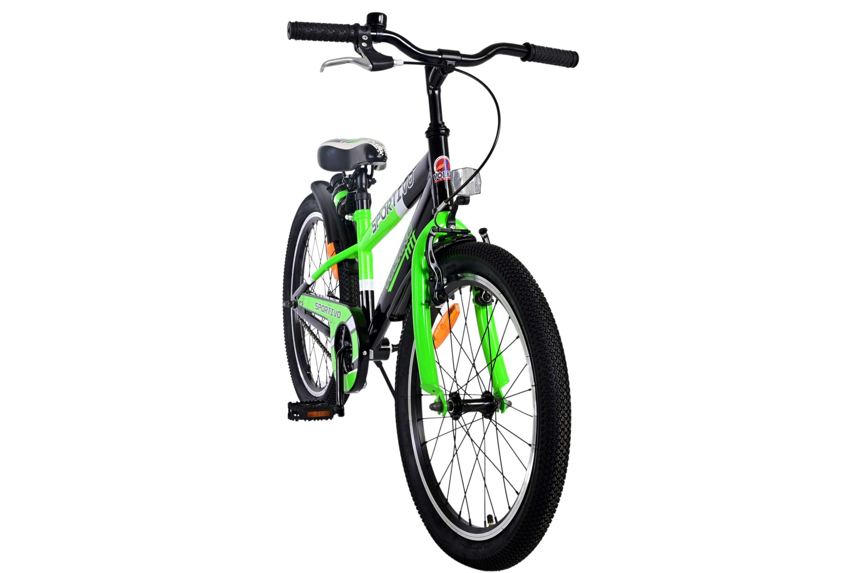 Barncykel Volare Sportivo v2 20 tum – Grön för barn 6–8 år - 3