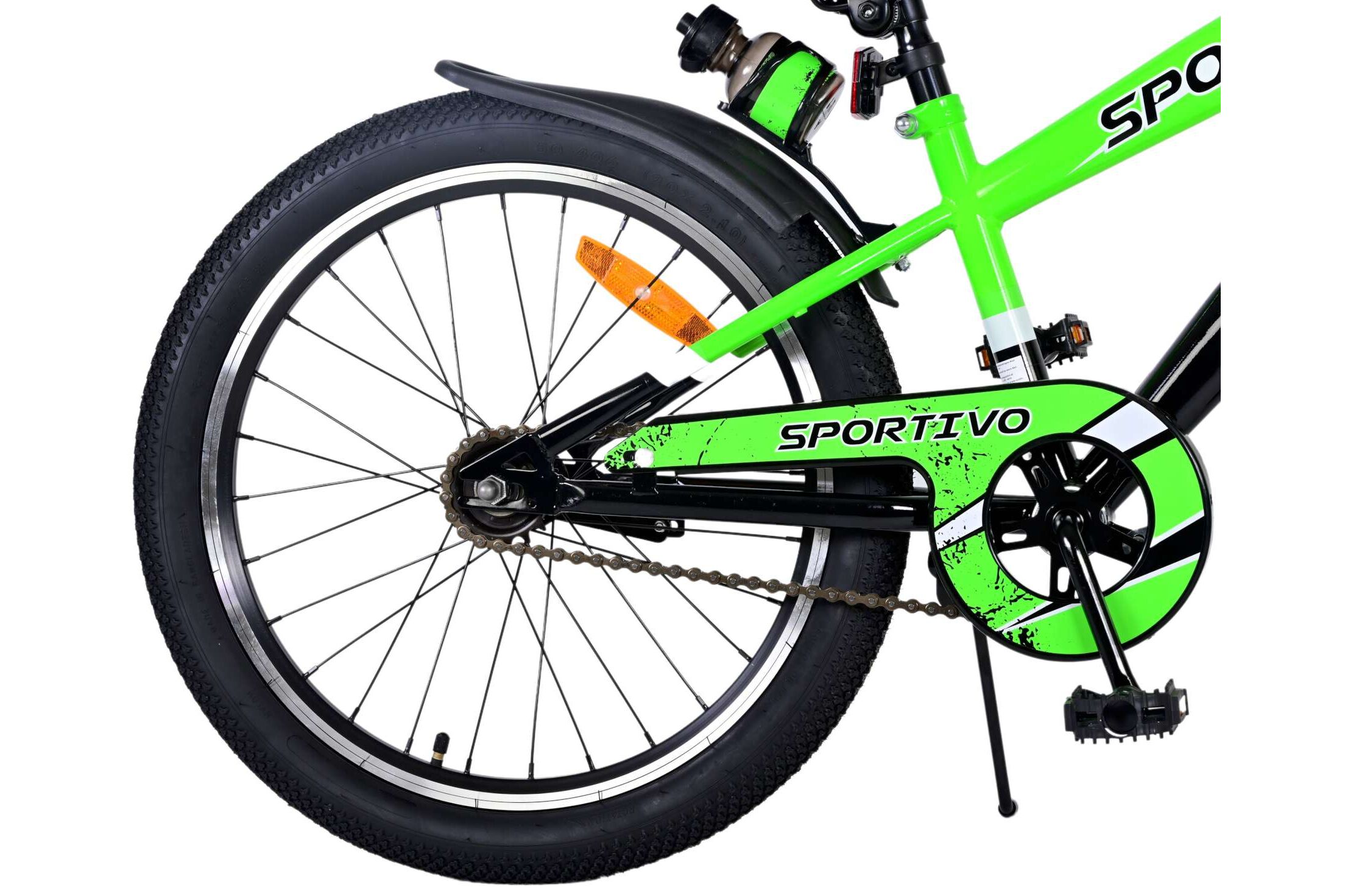 Barncykel Volare Sportivo v2 20 tum – Grön för barn 6–8 år - 8