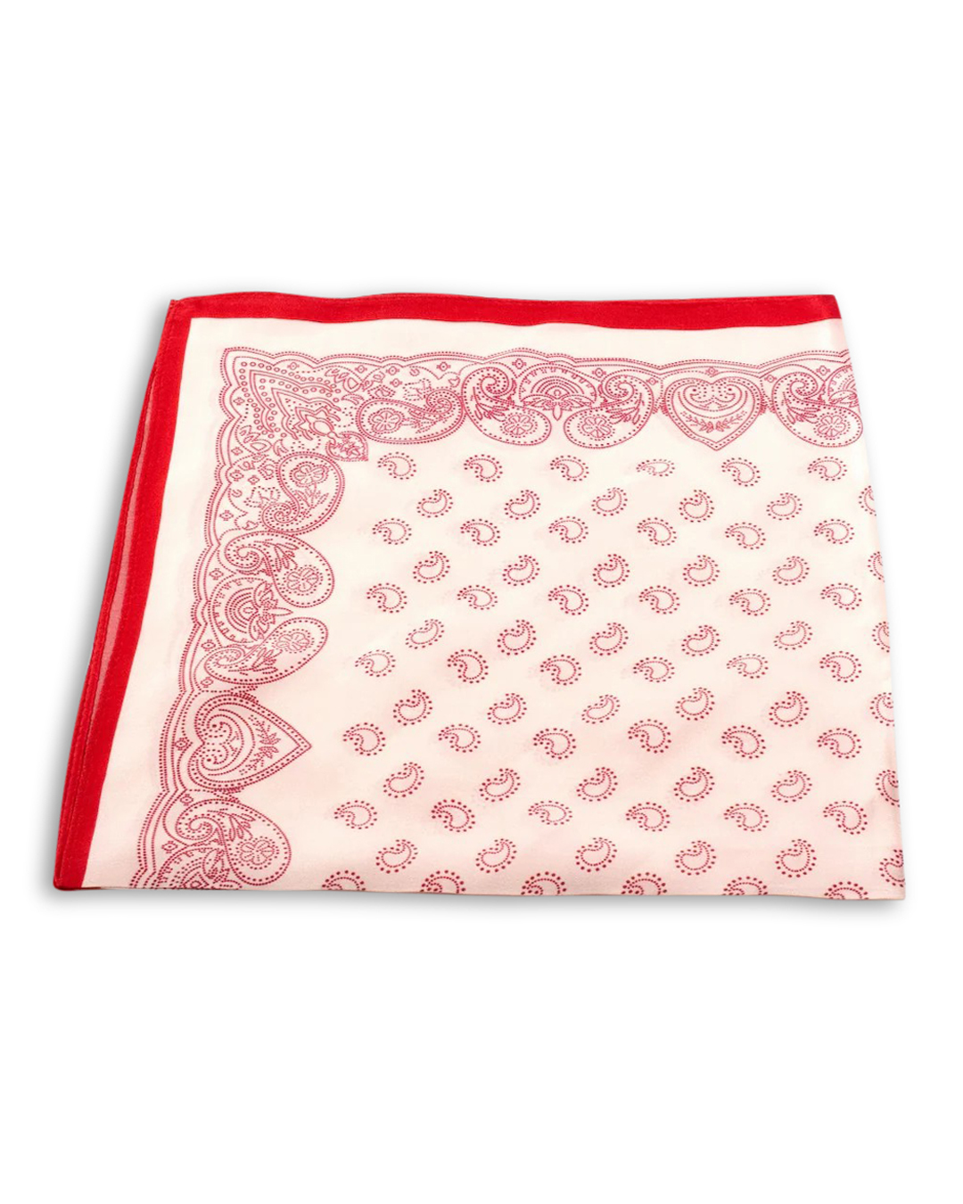 Sidenscarf Picpus mönstrad rosa/röd - 2