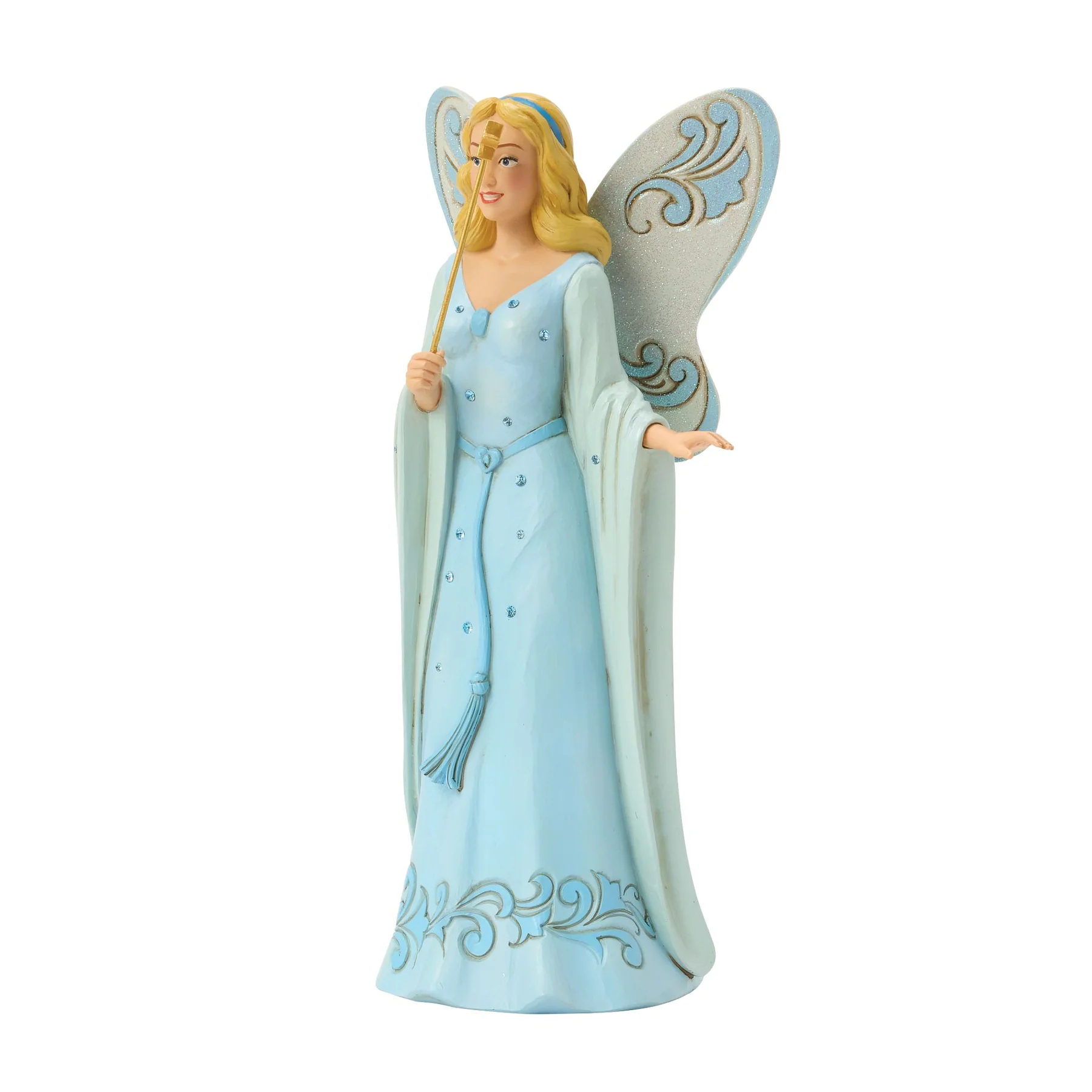Jim Shore Disney Figurin - A spark of magic (Den blå fen) - 5