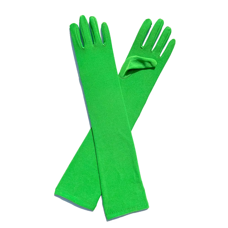 LÅNGA HANDSKAR - gröna