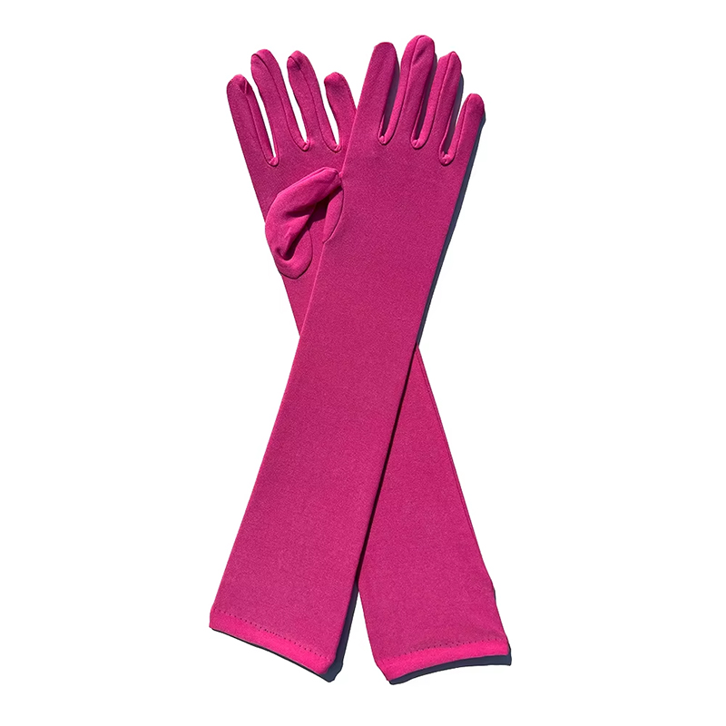 LÅNGA HANDSKAR - fuchsia