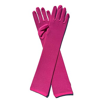 LÅNGA HANDSKAR - fuchsia