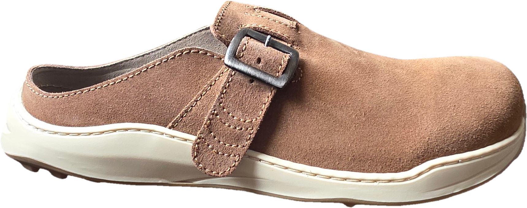 New Feet 261‑21 herr slip‑in tanned – bekväma herrskor för känsliga och breda fötter
