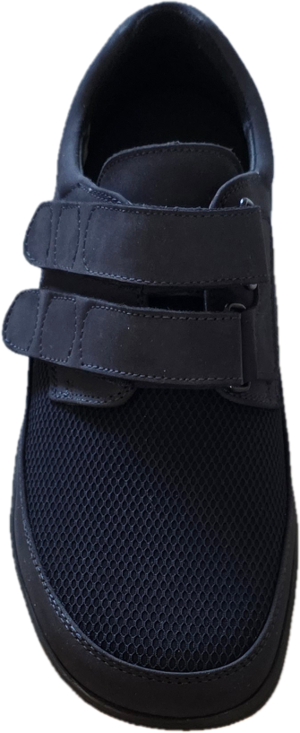 New Feet 81‑47‑154 Nubuck Blue – extra bred herrsko med mjuk ovandel och två kardborreband - 3