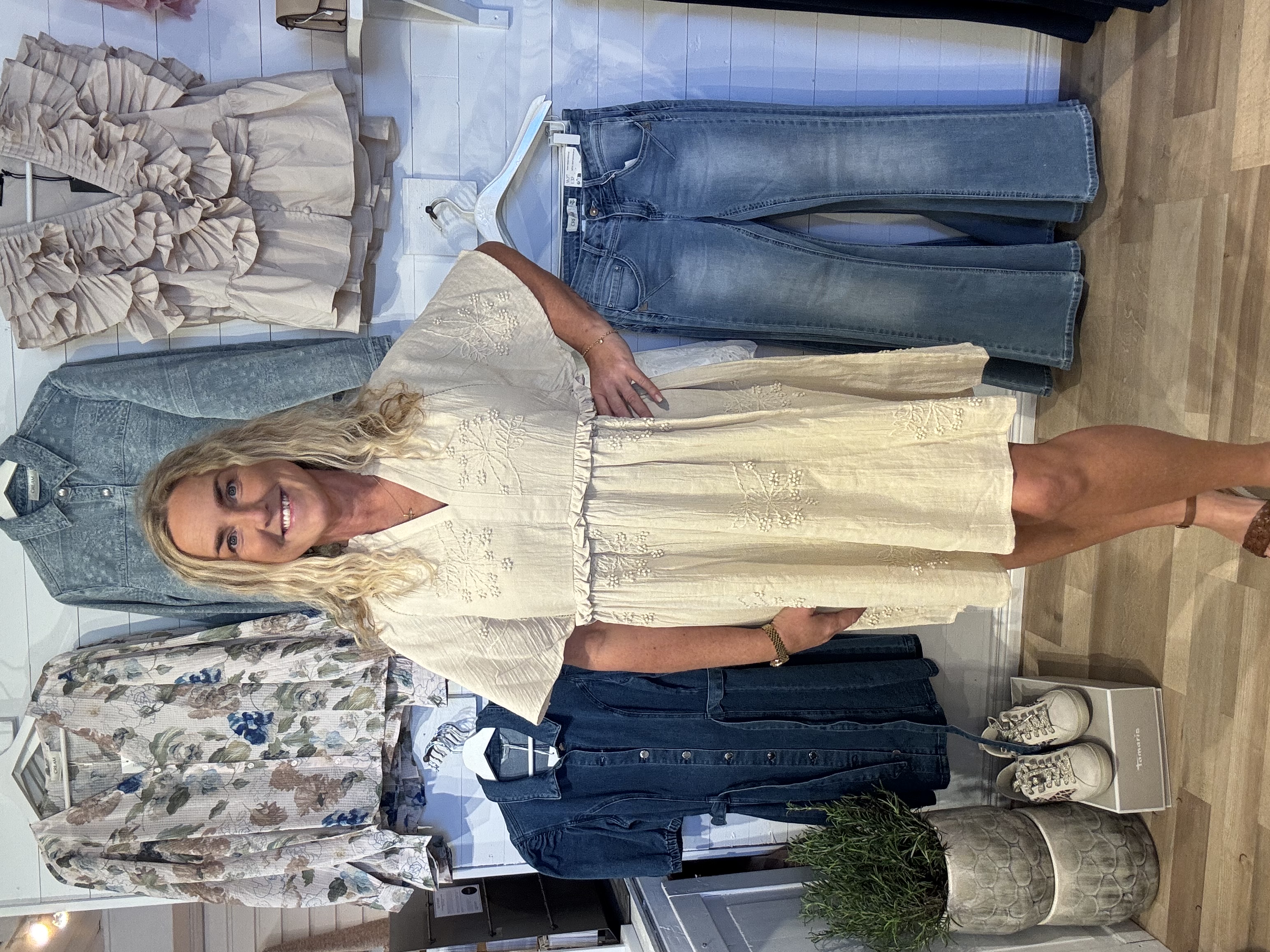 Culture Jalia Dress Oyster Grey 