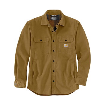CANVAS FLEECE-LINED SHIRT JACKET (105419)